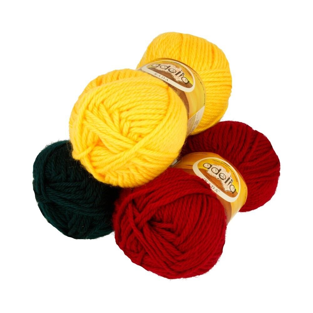 Пряжа Adelia Rada / уп.10 мот. по 100г, 80м, 079 синий