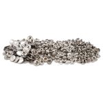 Кнопка Дельта (O-образная) ⌀15/12 мм, ≈72 шт, МЕТАЛЛ, никель, NEW STAR