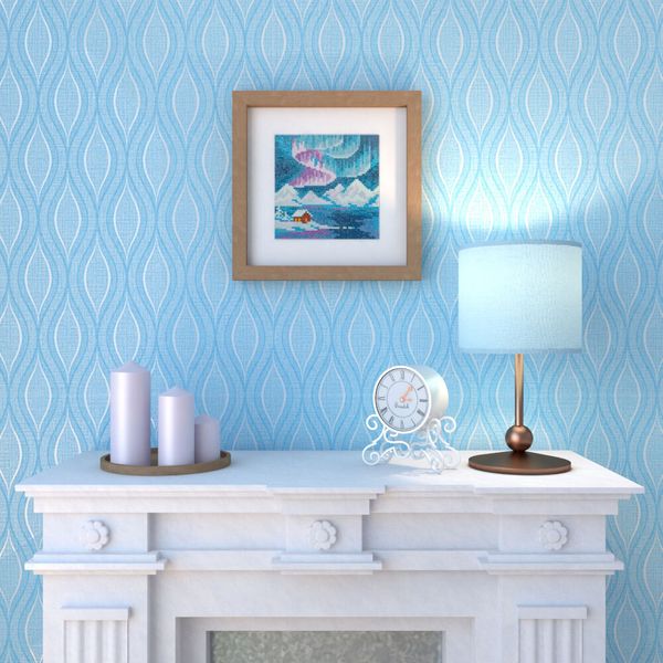 Алмазная (кристальная) мозаика Фрея, Полярная ночь, 14х14 см