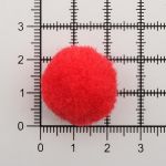 Помпоны декоративные ⌀25мм, 50 шт/упак, Astra&Craft (PA-007 красный)