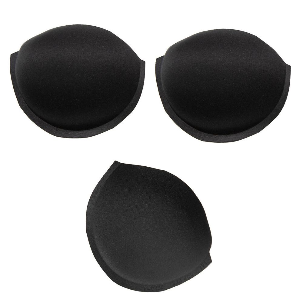 Бельевые чашечки для бюстгальтера с равном. наполн., разм.36, 10 пар, 04-черный, 3813