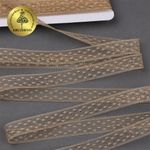 Кружево отделочное в стиле "трикотаж" 15 мм диз. 279, цв.05 бежевый, уп. 27,4 м