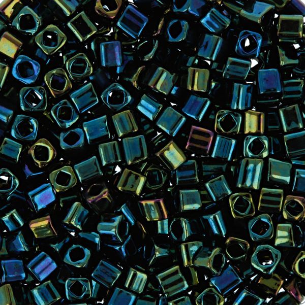 Бисер Toho Cube 2 (1.5 мм), 25 г (5х5 г), 0084 зеленый