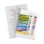 Набор для вышивания нитками МП Студия (Жар-птица), Ослепительный наряд, 15х15 см