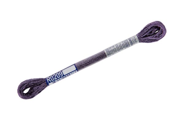 Мулине Gamma вискоза 100%, цв.R0209 т.сиреневый, 12 мотков по 8 метров