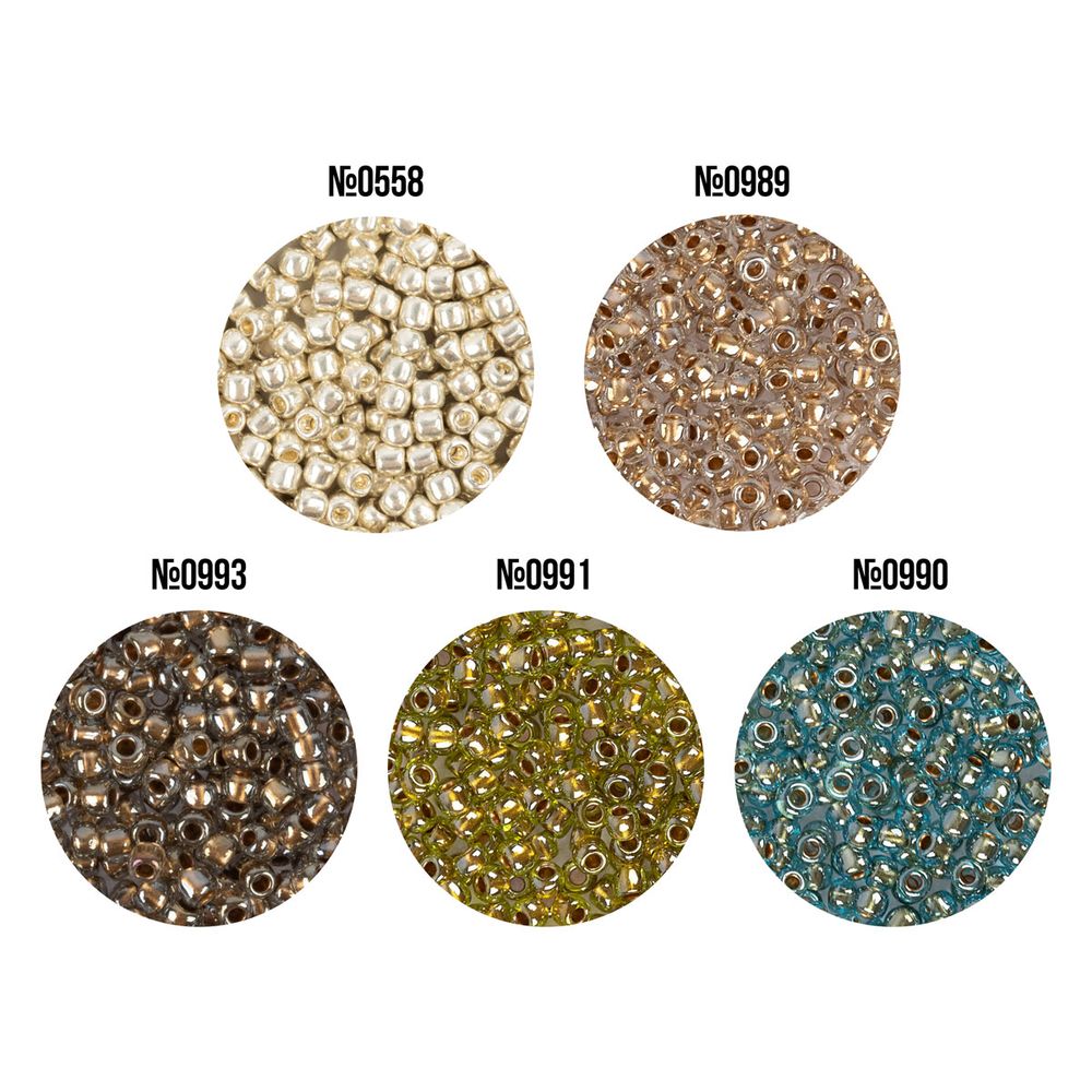Бисер Япония Toho 11/0 круглый 4 ASSORTI 2.2 мм, 5х5 г, №01