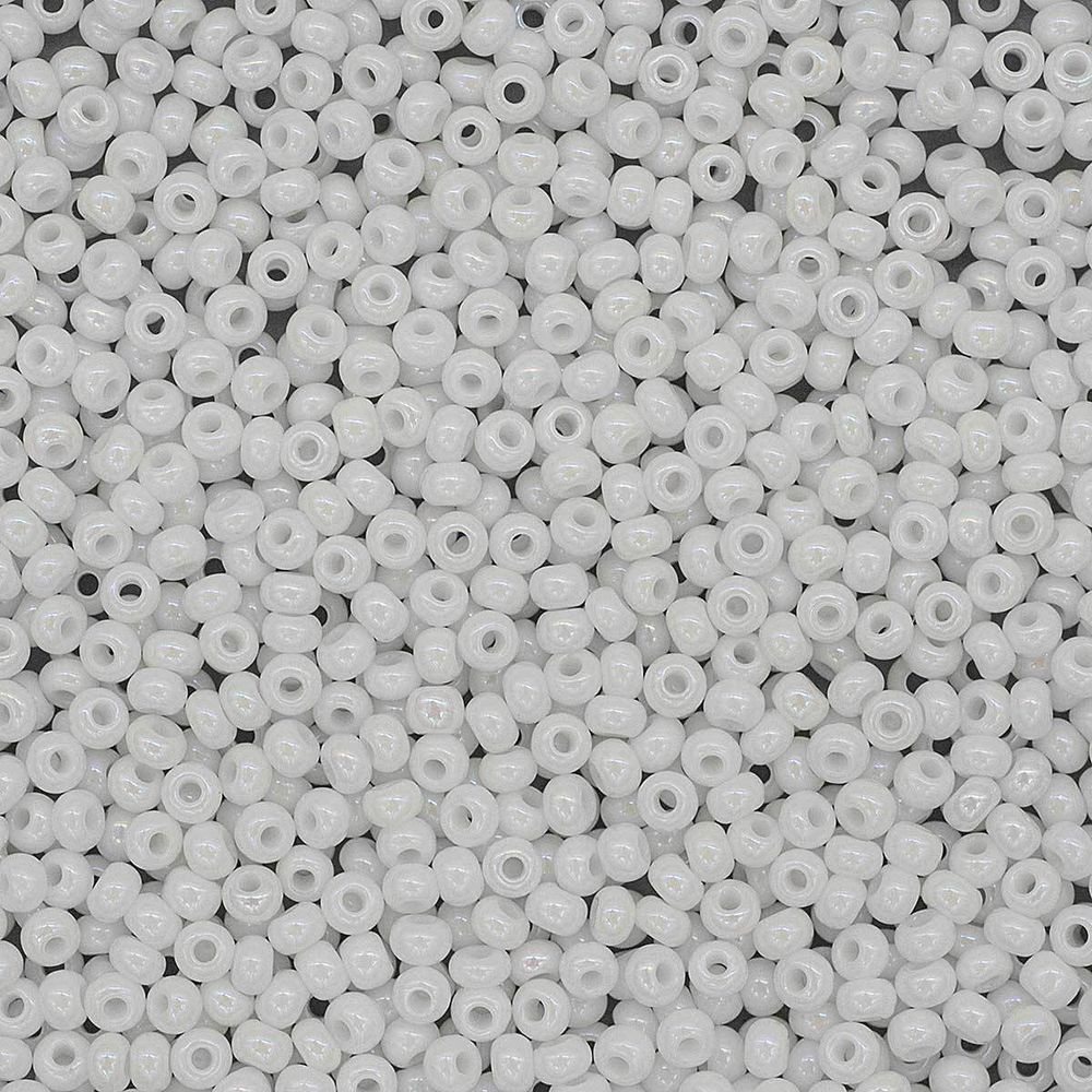 Бисер Preciosa 10/0 (2.3 мм), 100 г (5х20 г), непрозрачный с радужным покрытием, цв. 46205