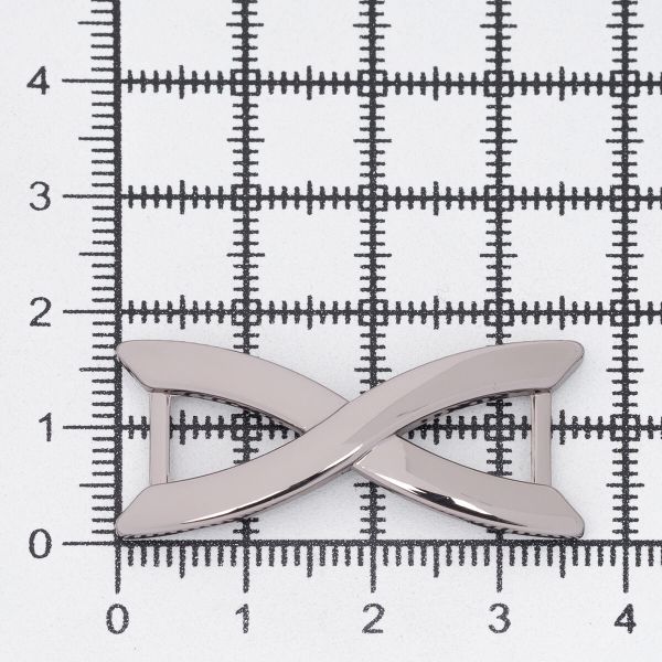 Пряжка ременная металл 8 мм, Pewter олово (чер.никель), 4 шт, MB198