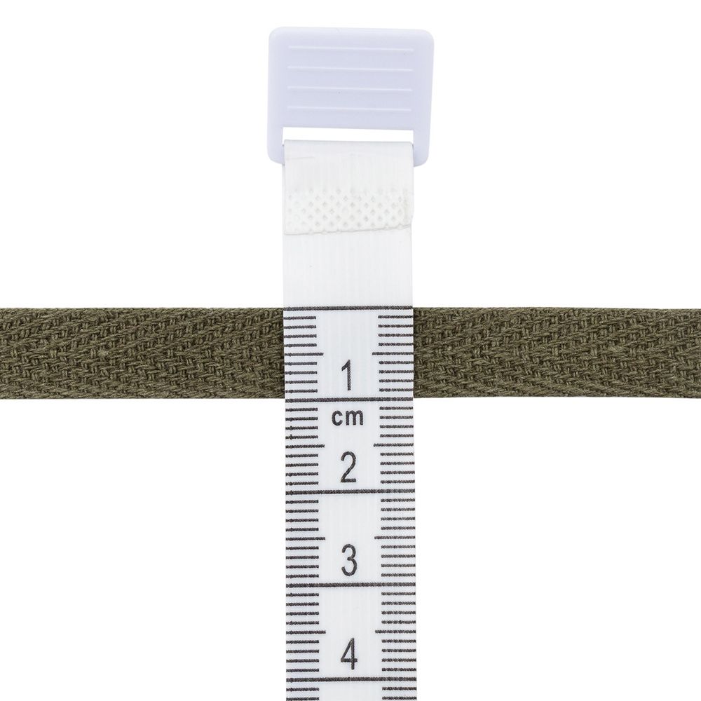 Тесьма (лента) киперная (100 х/б) 10 мм / 4.57 метра, 22 зеленый хаки, 6190-2017