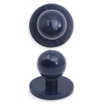 Пуговицы Пукли для поварских курток 12 шт, 10мм (d основания=18мм, h=16мм) (т.синий)