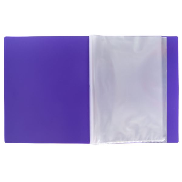 Папка-портфолио дошкольника с файлами 20л. 700 мкр. 15 мм, песок, 1 шт, A4, пурпурный LKP-011, Лео