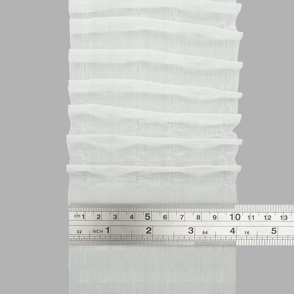 Лента (тесьма) шторная: сборка параллельная (1:2) 100 мм / 100 метров, S090418