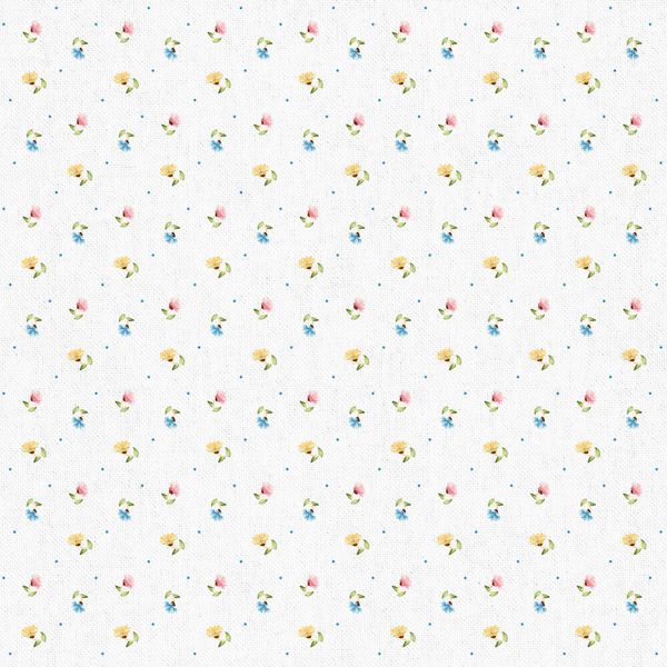 Ткань для пэчворка Peppy Нежная история, отрез 50х55 см, 146 г/м², НИ-19 белый, Peppy