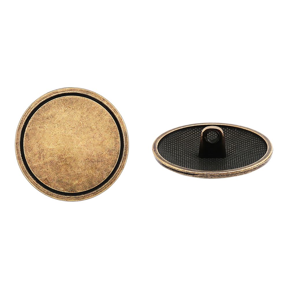 Пуговицы на ножке 36L (23мм), металл (OB бронза), ME_678, 36 шт