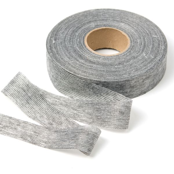 Лента клеевая нитепрошивная по долевой 30 мм / 100 метров, серый