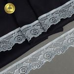 Кружево эластичное (стрейч) арт.L839 30мм цв.F183 голубой уп.50м, Kruzhevo