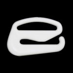 Крючки для бюстгальтера пластик 11.0 мм, 100 шт, белый