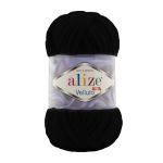 Пряжа Alize (Ализе) Velluto / уп.5 мот. по 100 г, 68м, 060 черный A