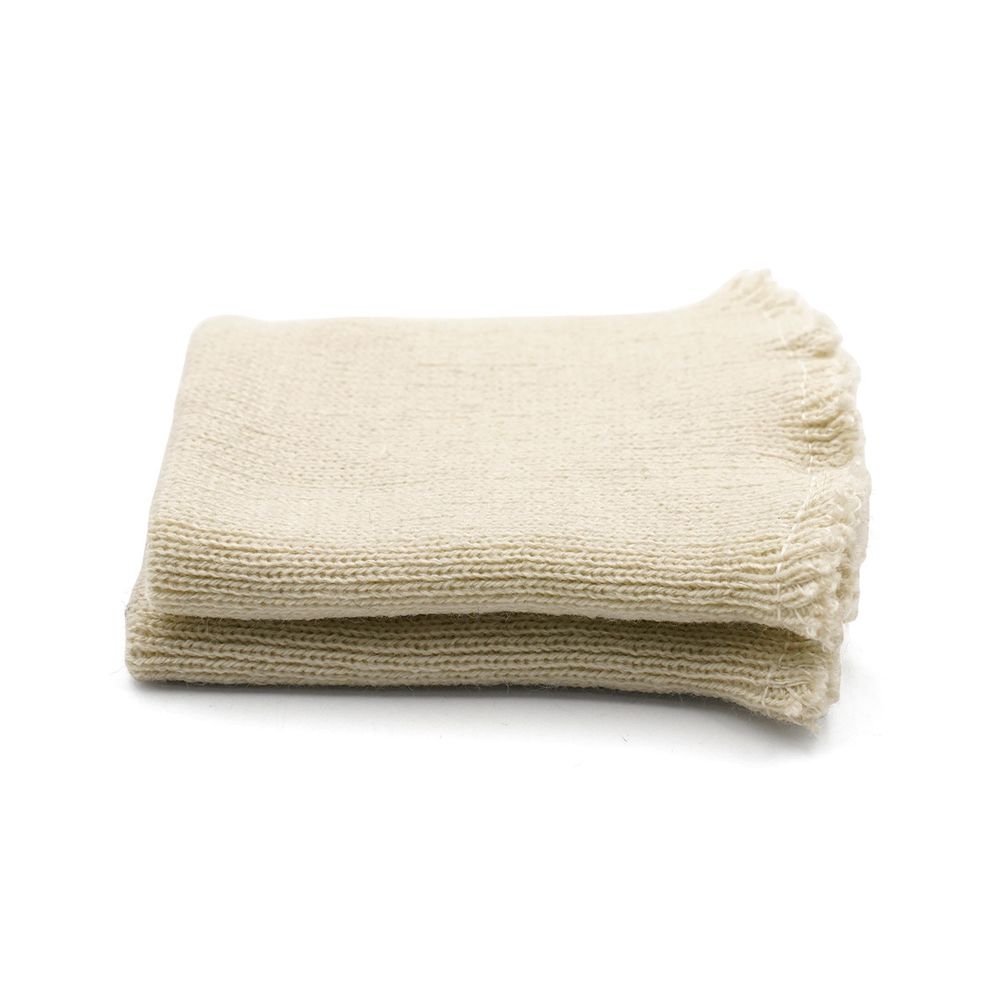 Манжеты трикотажные 8.0х9.5 см, 1 пара, средней плотности 14 кл, 1х1, В-10 кокосовое молоко, молочный