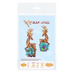 Набор для вышивания нитками МП Студия, на пластиковой канве Серебряное копытце 20х8см