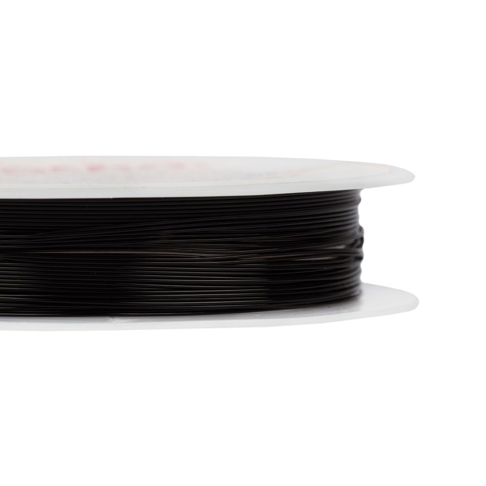 Проволока для бисера ⌀0.4 мм, 10х10 м, №06 черный, Zlatka DG-S4