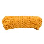 Кружево вязаное (тесьма) 10 мм / 25 метров, рис.9441 (желтый) С3805Г17