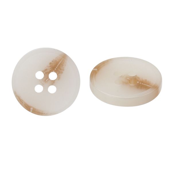Пуговица 4 прокола 28L = 18 мм, пластик, col.C бежевый, CN2865, 72 шт