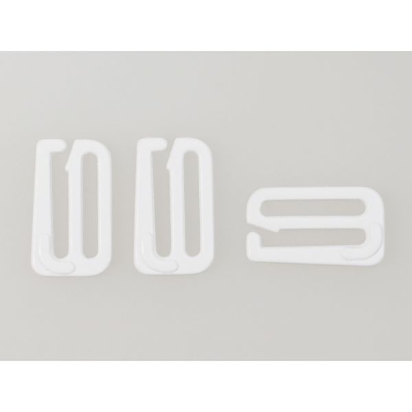 Крючки для бюстгальтера металл 15.0 мм, 001 белый, Arta, 50 шт