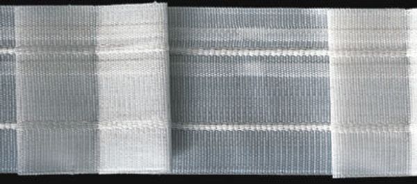 Лента (тесьма) шторная: сборка бантовая (1:2) 60 мм / 50 метров, белый, OZ-IS 3093