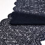 Кружево бельевое эластичное 225 мм / 3 м, 40992 цв.061 т.синий, Kruzhevo