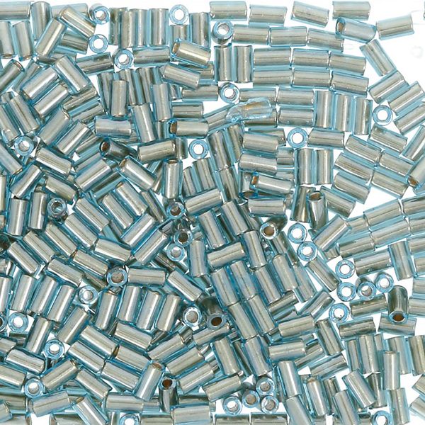 Бисер Toho Bugle 5 (3 мм), 500 г, 0990 голубой с золотым центром