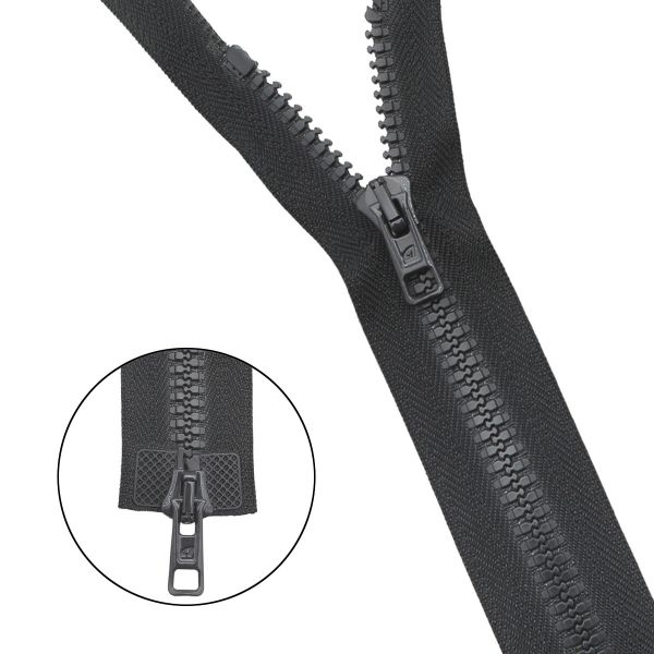 Молния трактор Arta Т6 (6 мм) 2 зам., разъем., 120 см, ОПТ. УП. 25 ШТ., 102 т.серый