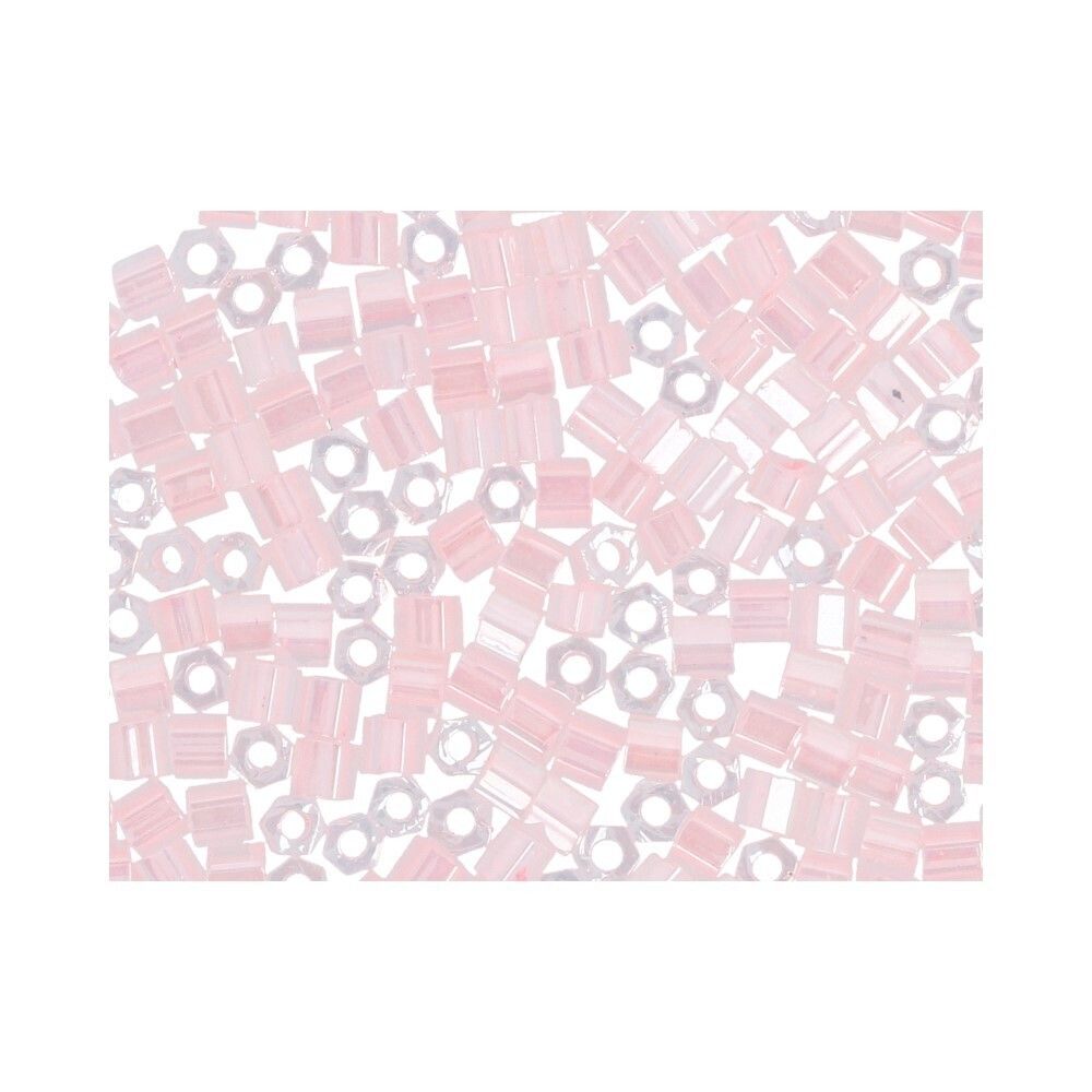 Бисер Toho 11/0 Hexagon 3 (2.2 мм), 25 г (5х5 г), 0145 св.розовый/перл