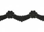 Кружево органза диз. D1367 30мм цв.3 черный уп.9.14м