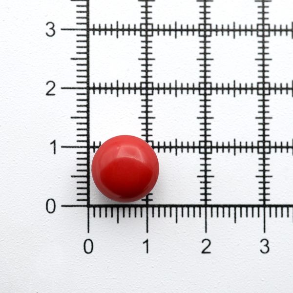 Пуговицы на ножке 18L (11мм), пластик (red (красный)), 72 шт, PS20