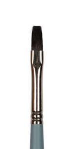 Кисть белка плоская №08, 10 шт, длинная ручка, Vista-Artista 10132-08