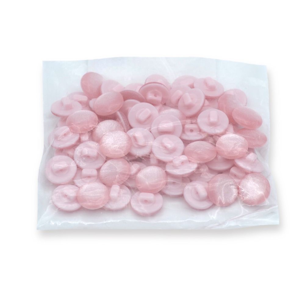 Пуговицы на ножке 22L (14мм), пластик (col.16 розовый), 72 шт, CR P-45