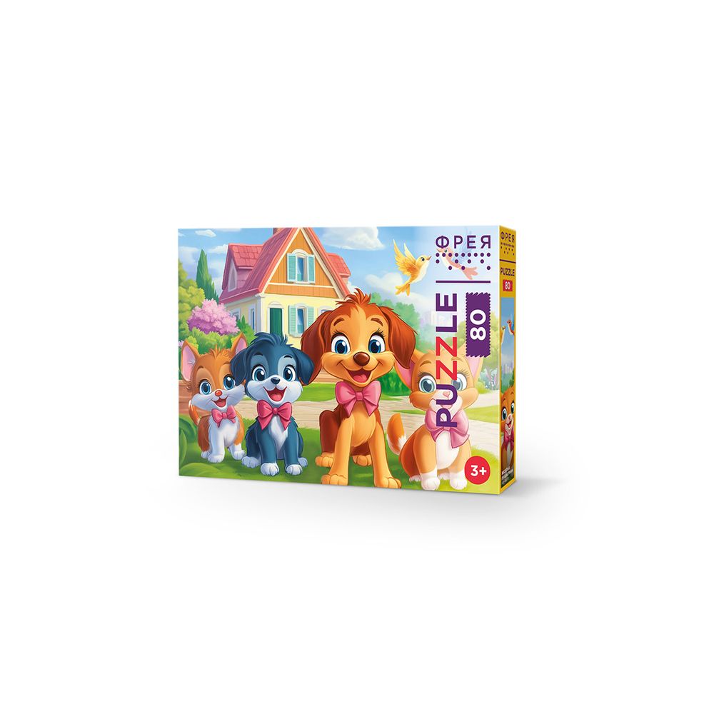Пазл 80 элементов, PZL-80/13 Веселые пушистики, Фрея