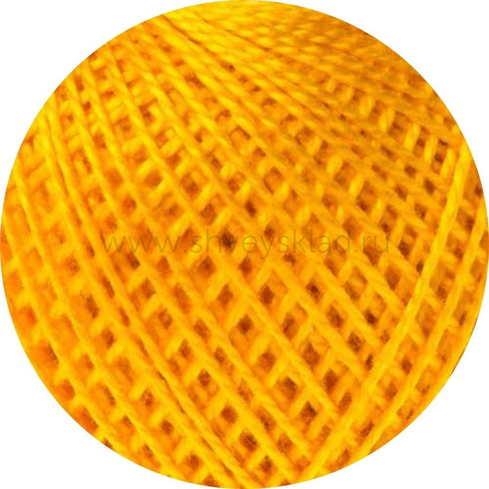 Пряжа ПНК им.Кирова Ирис / уп.20 мот. по 25 г, 150м 0510 желтый