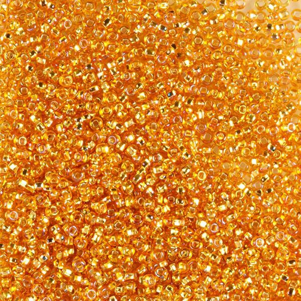 Бисер Preciosa прозрачный с серебр. центром и радужным покрытием 10/0 (2.3 мм), кв.отв., 50г, (17059)