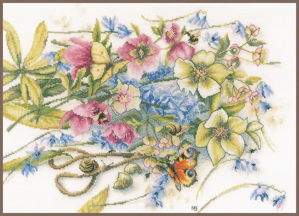 Набор для вышивания нитками Lanarte, Мир вокруг