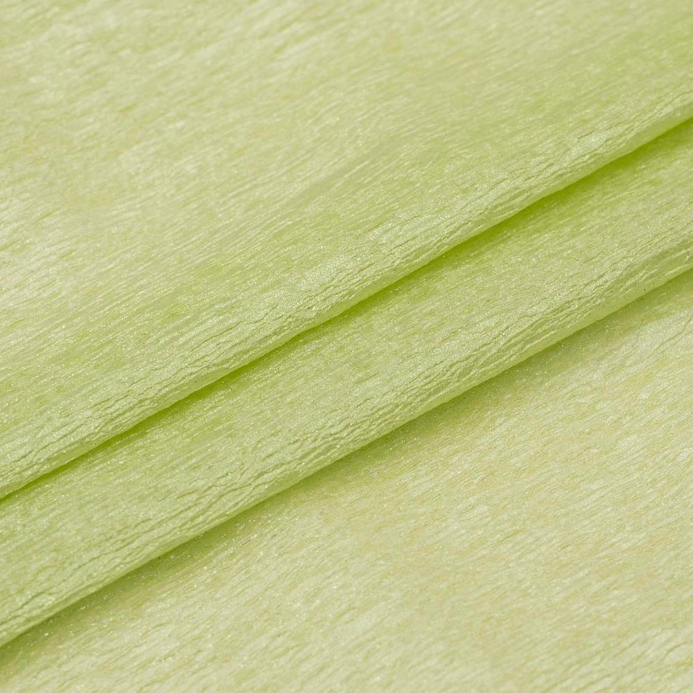 Гофрированная бумага (креповая) жемчужная 50см, 2м, светло-зеленый, Астра