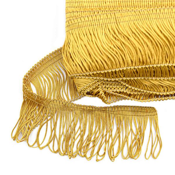 Бахрома отделочная 60.0 мм / 25 метров, 112 золотистый