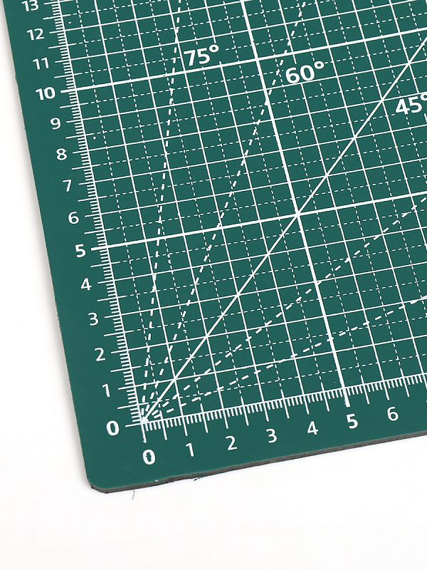 Коврик раскройный для пэчворка А2 45х60 см, 3 мм двухсторонний трехслойный