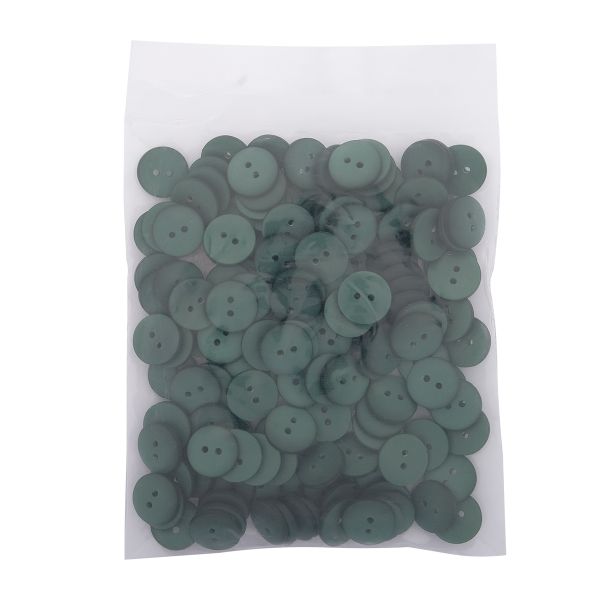 Пуговицы на 2 прокола 22L (14мм), пластик (col.47 хаки), CR-K18M, 144 шт