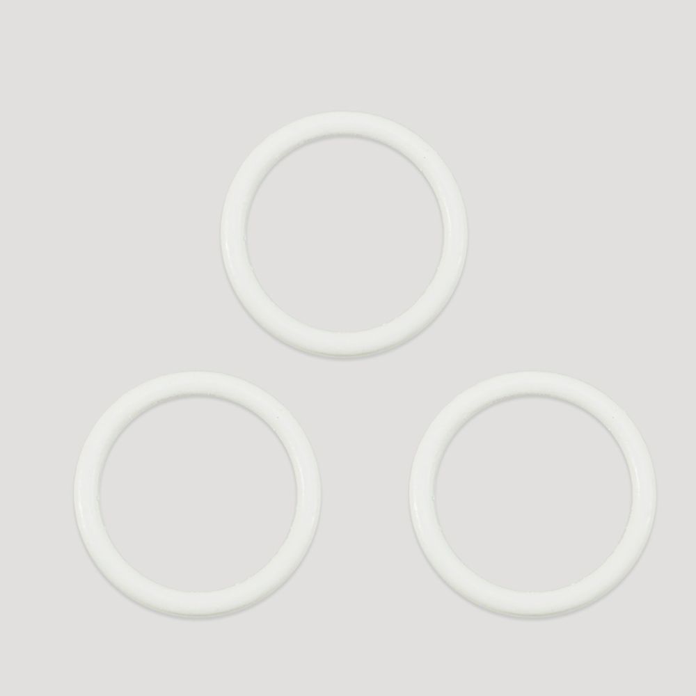 Кольца для бюстгальтера металл ⌀14.0 мм, 004 приглушенный белый, Arta, 50 шт