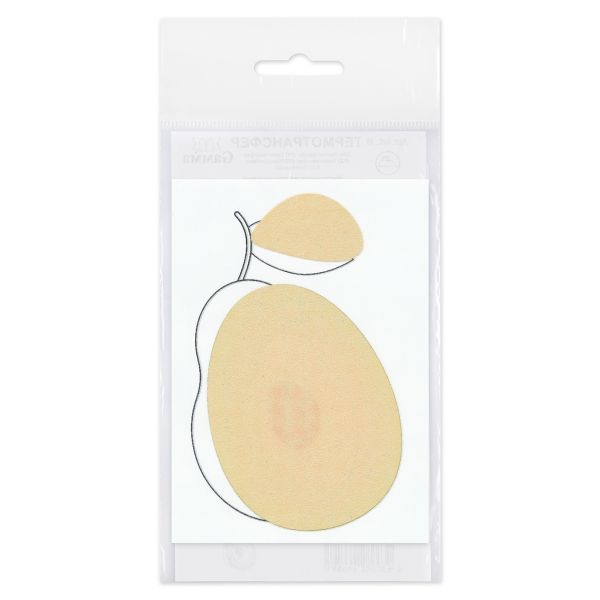 Термоаппликация Gamma Термотрансфер M №06, 1 шт, M-619 Авокадо 7х11 см