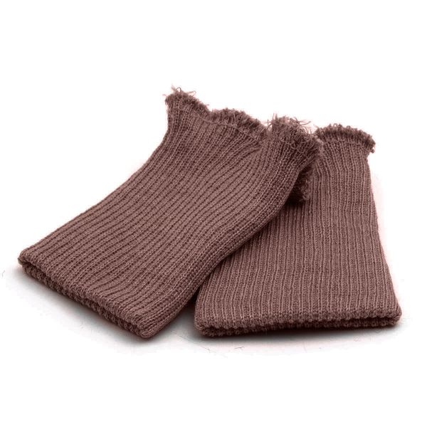 Манжеты трикотажные 6.5х9.5 см, 1 пара, тонкие, 398/0 кофе