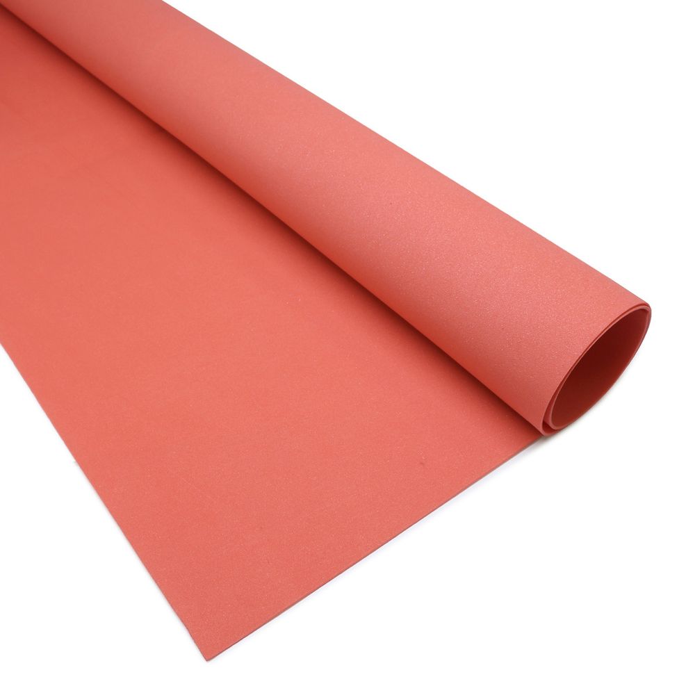 Фоамиран шелковый 50х50см, 1,0мм (красный), st-0700б