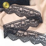 Кружево на сетке 50 мм, TR.1158A, 03 т.синий, 12м, Kruzhevo